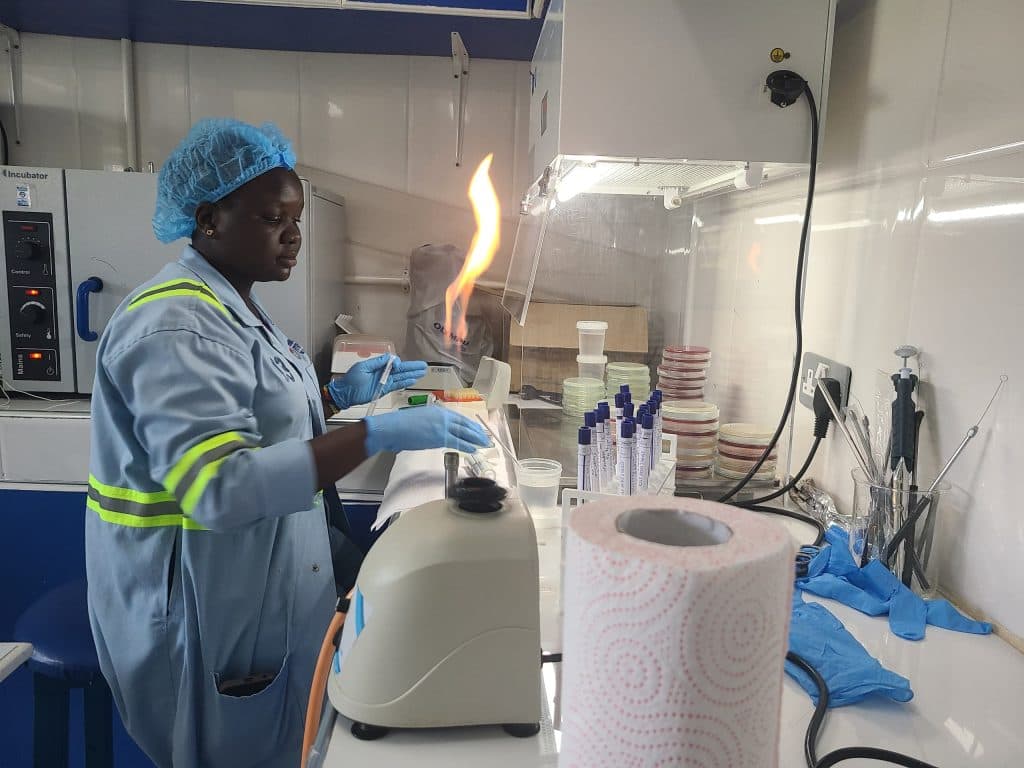 BPUL operational team handling poultry production work